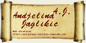 Andjelina Jaglikić vizit kartica